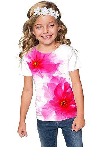 Girls Floral Print T-Shirt
