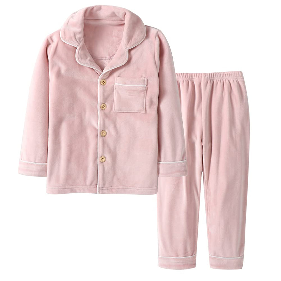 Kids Coral Fleece Lounge Set