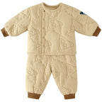 Baby Quilted Sweatshirt & Pants Set