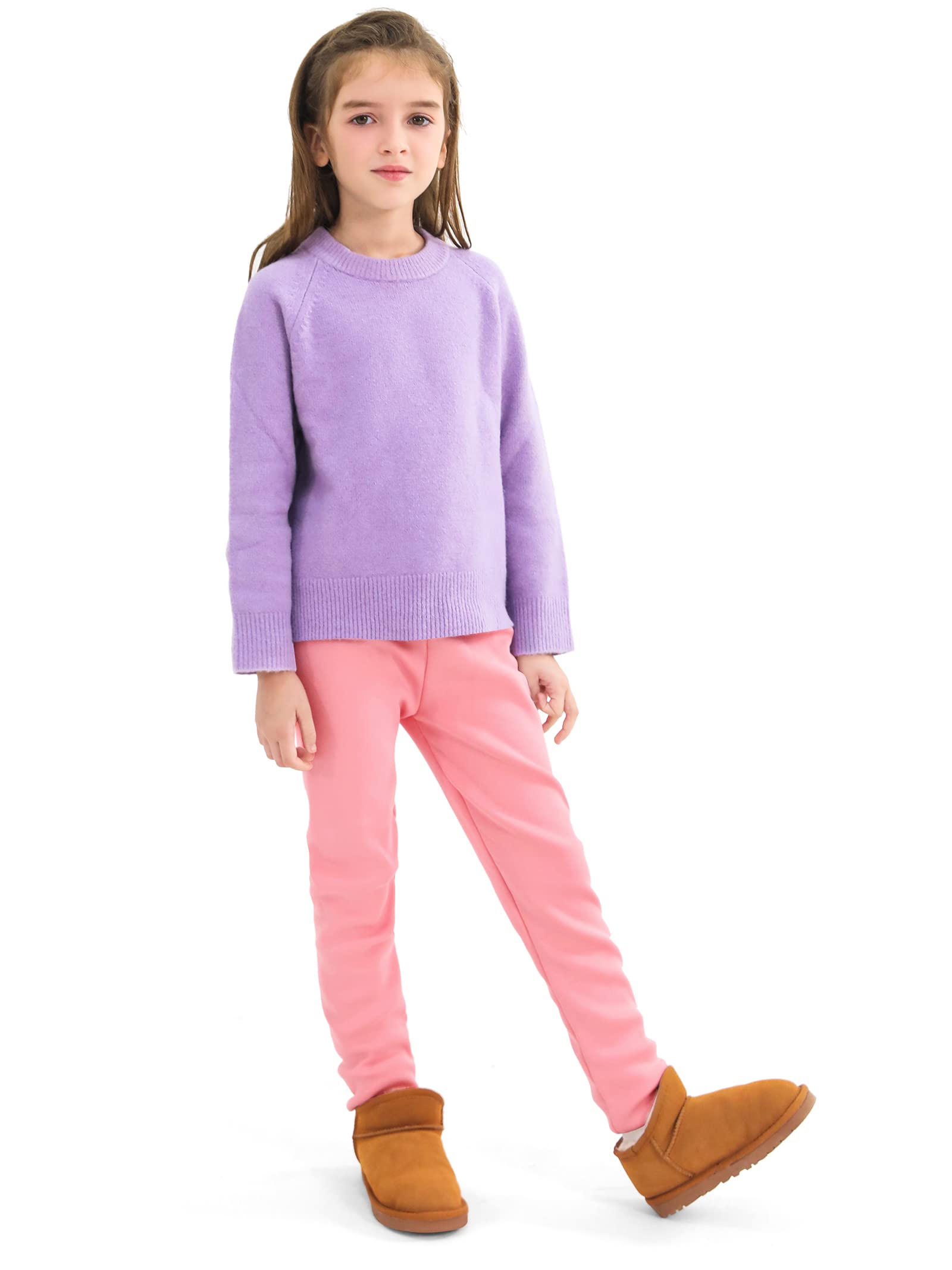 Girls Fleece Lined Leggings Set