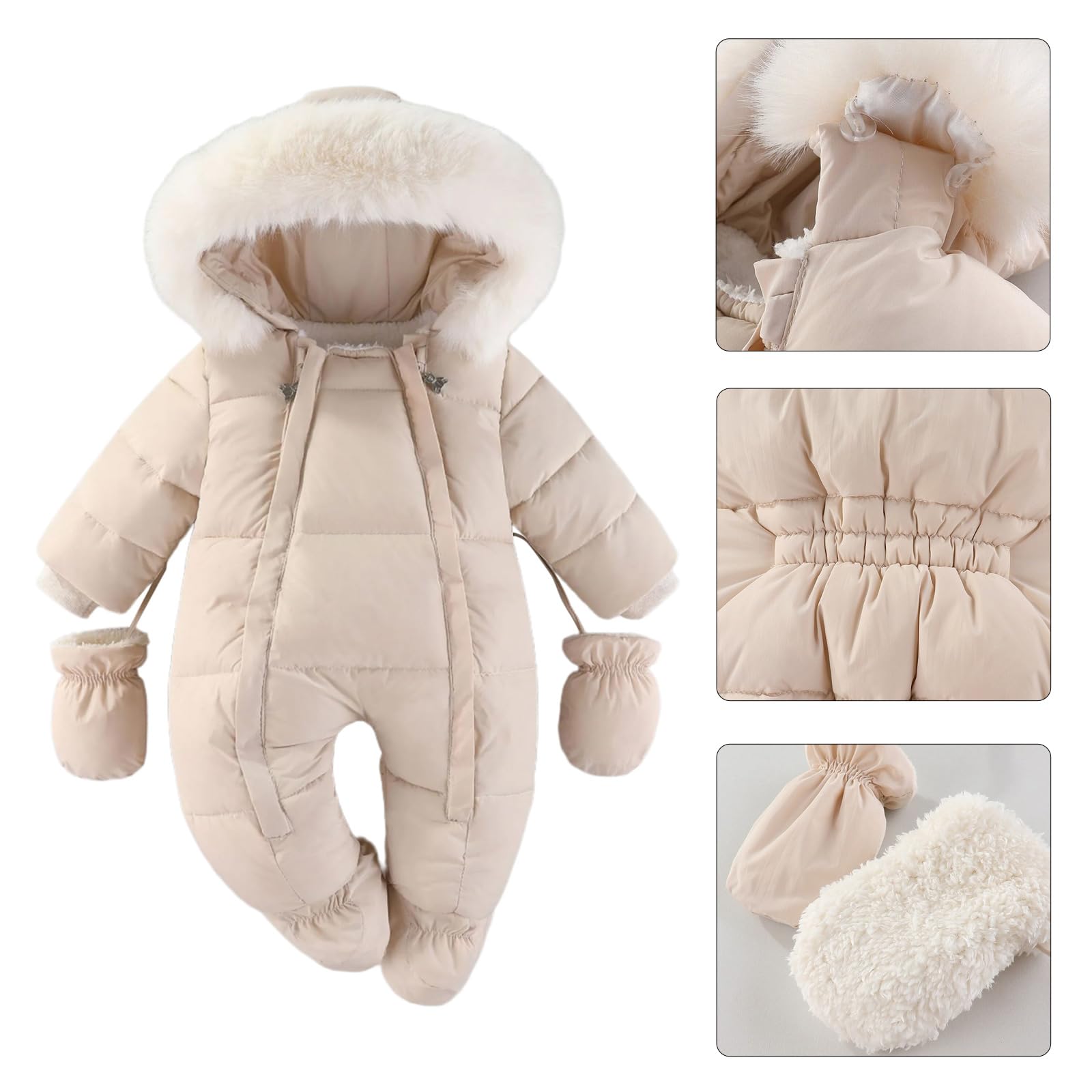 Baby Hooded Winter Romper