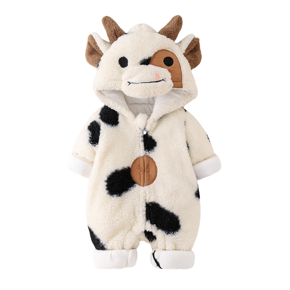 Baby Plush Hooded Romper