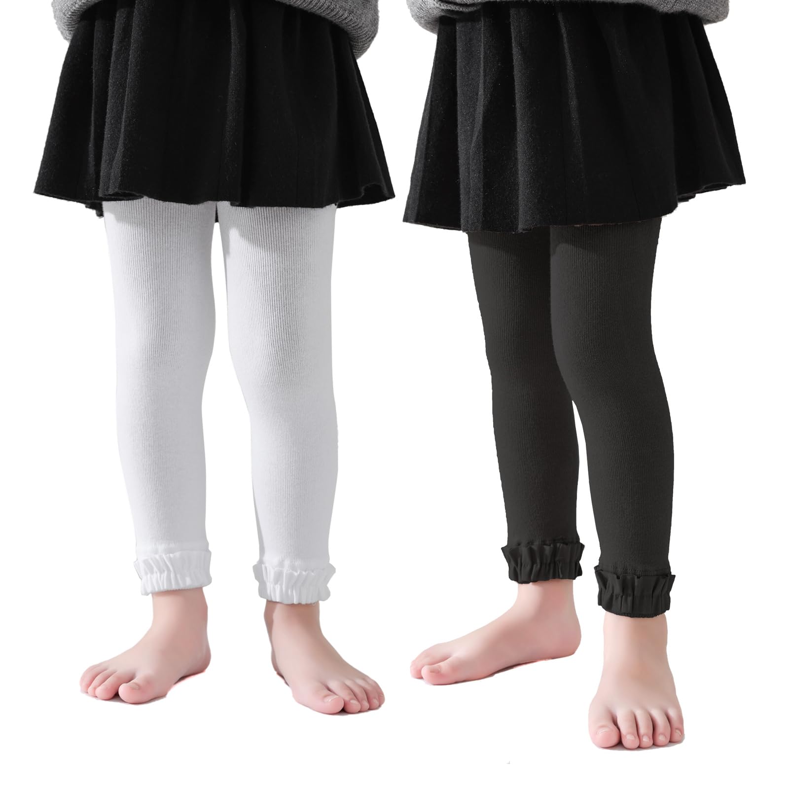 Baby Ruffle Cotton Leggings Set