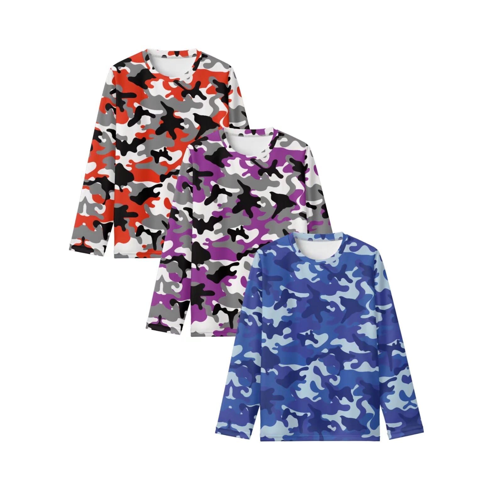 Boys Camouflage Long Sleeve Tee Set