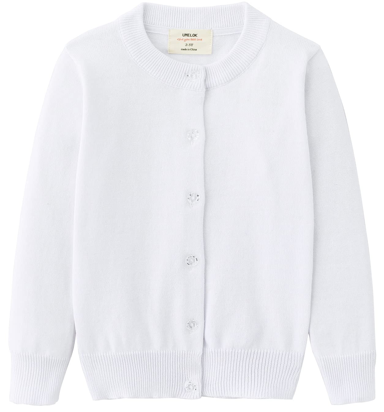 Girls Cotton Knit Cardigan