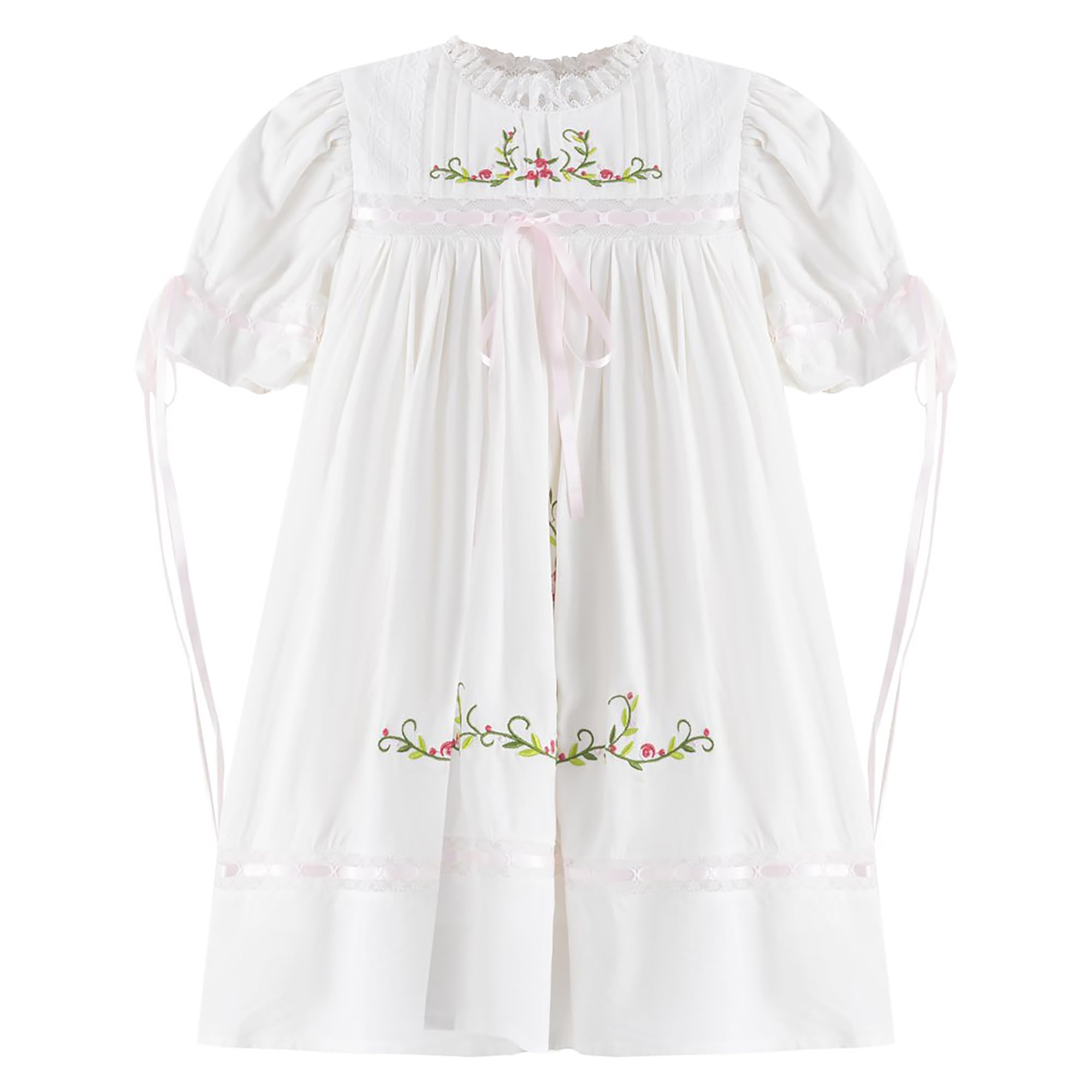 Girls Embroidered Floral Dress