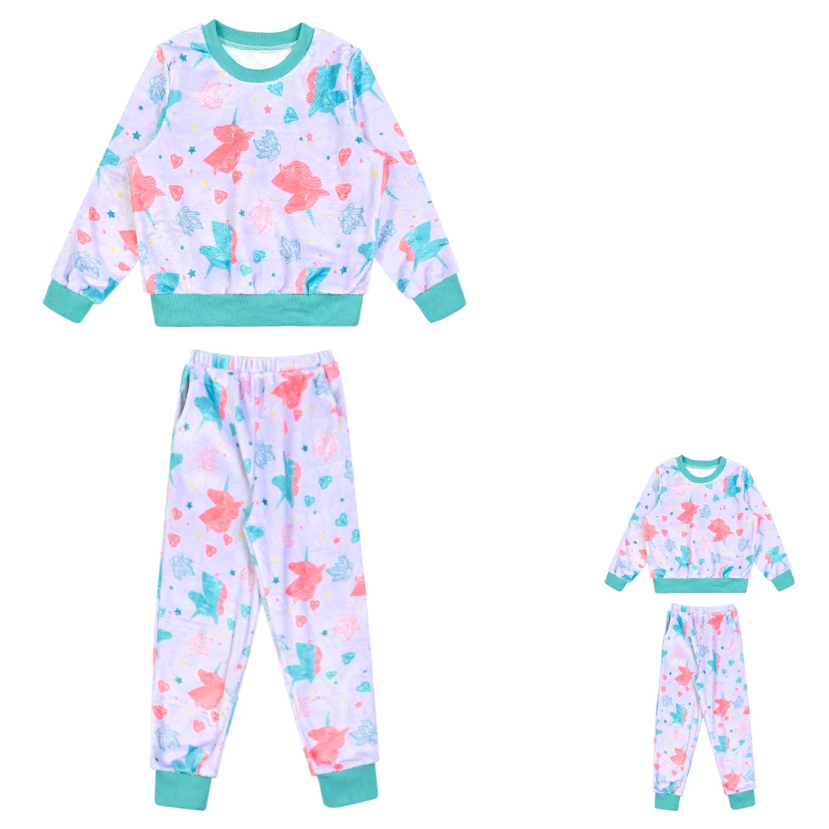 Girls Fleece Pajama Set
