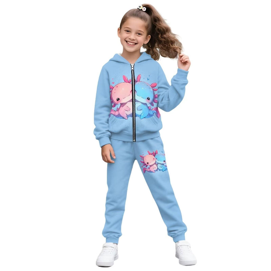 Girls Hoodie & Sweatpants Set