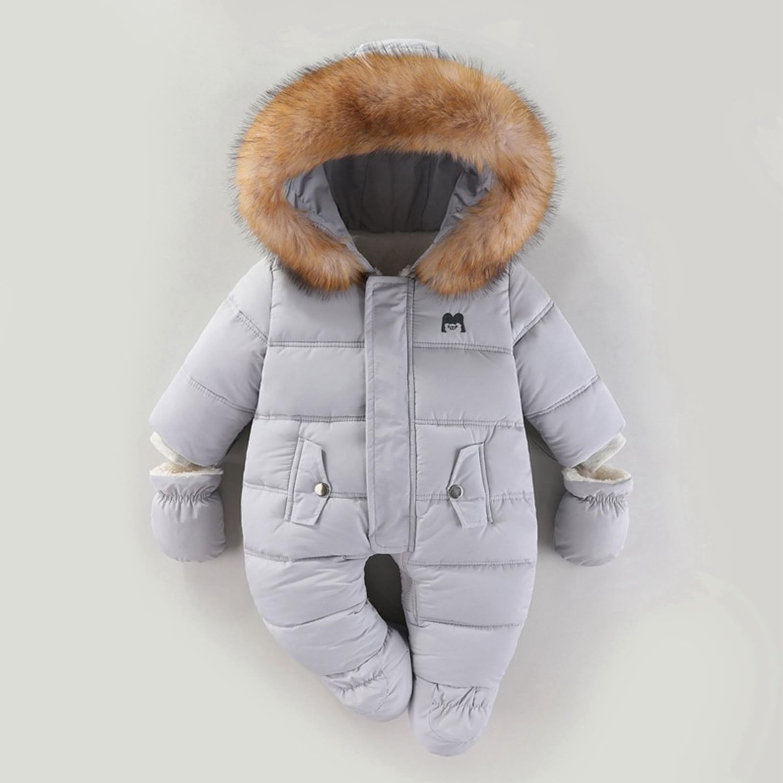 Baby Hooded Winter Romper