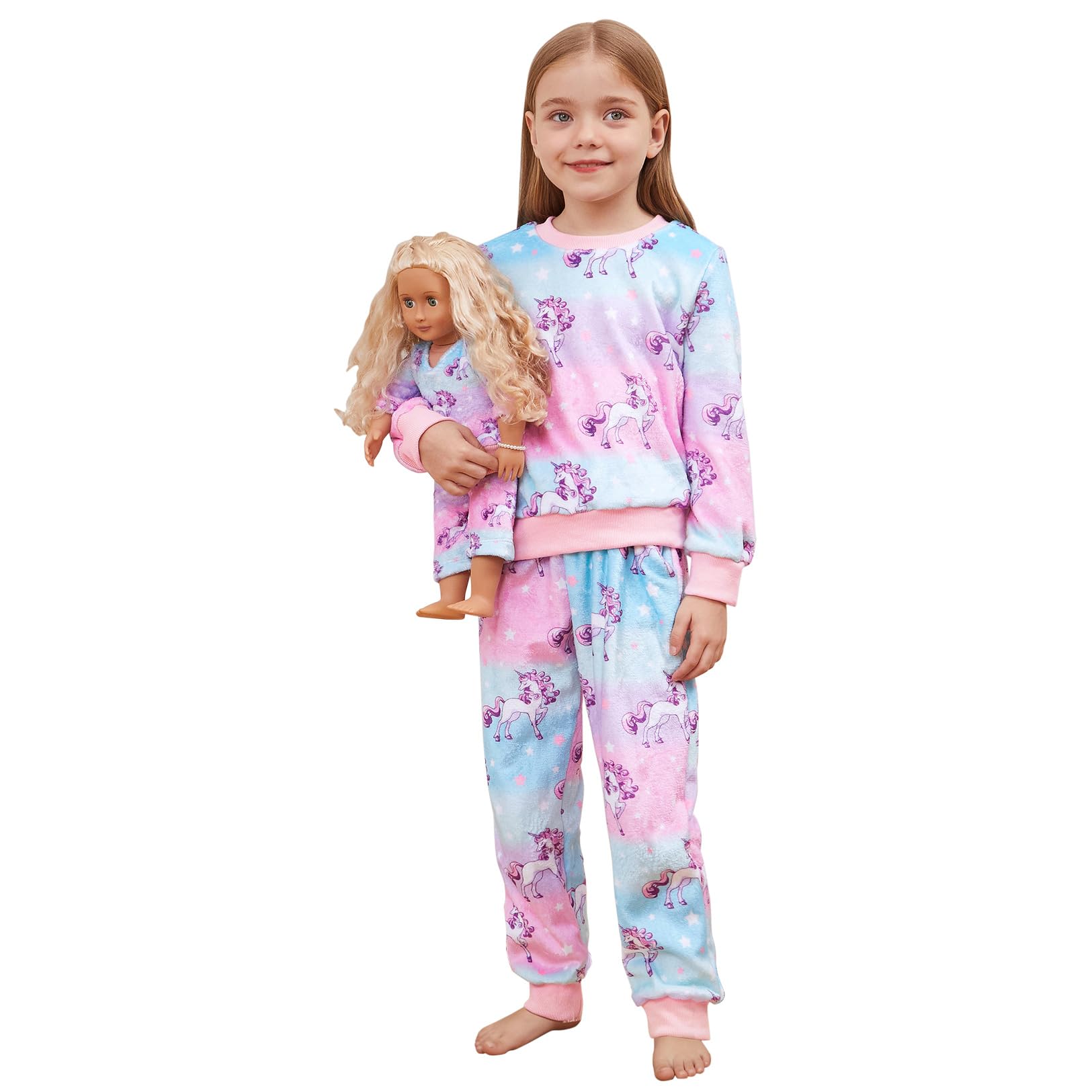 Girls Fleece Pajama Set