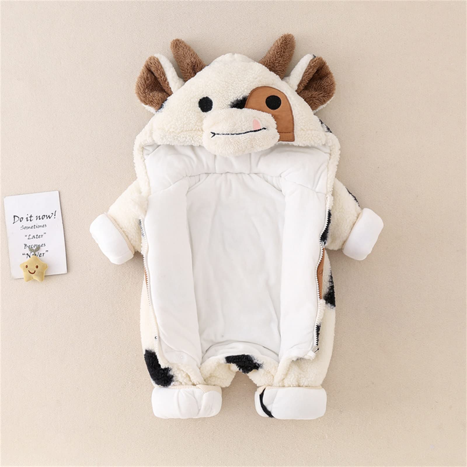 Baby Plush Hooded Romper