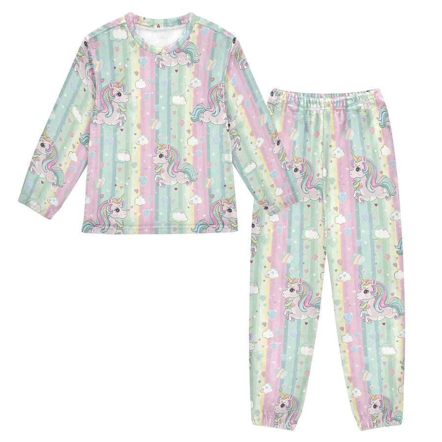 Girls Unicorn Plush Pajama Set