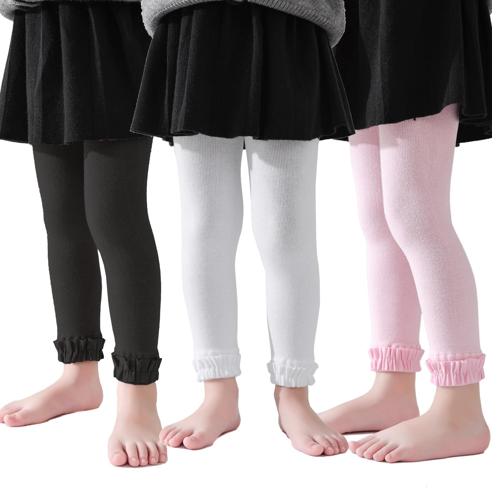 Baby Ruffle Cotton Leggings Set