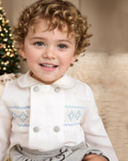 Toddler Boy Smocked Outfit Set