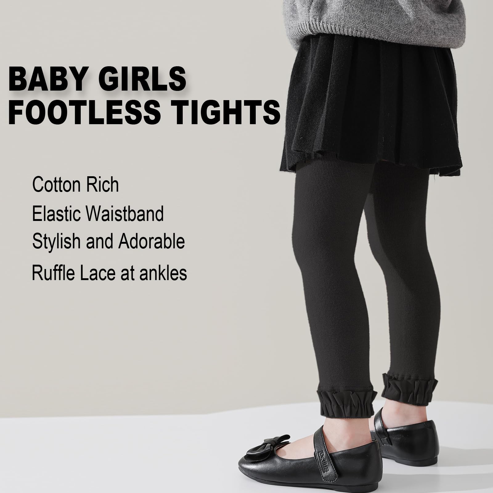 Baby Ruffle Cotton Leggings Set