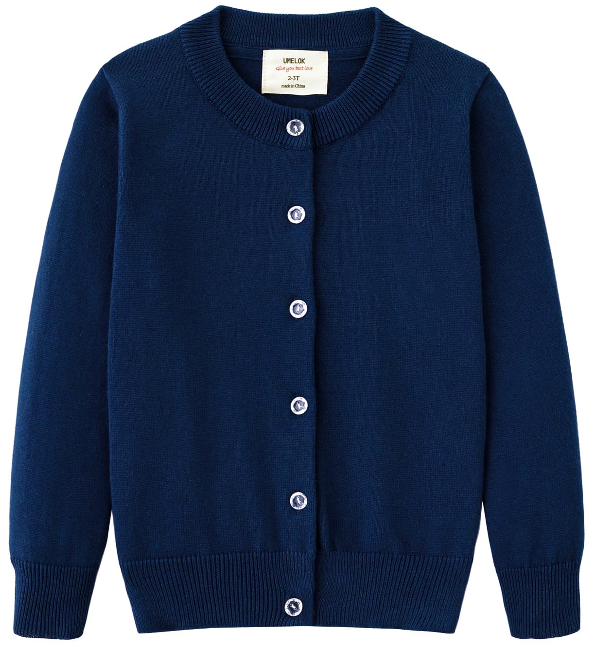 Girls Cotton Knit Cardigan