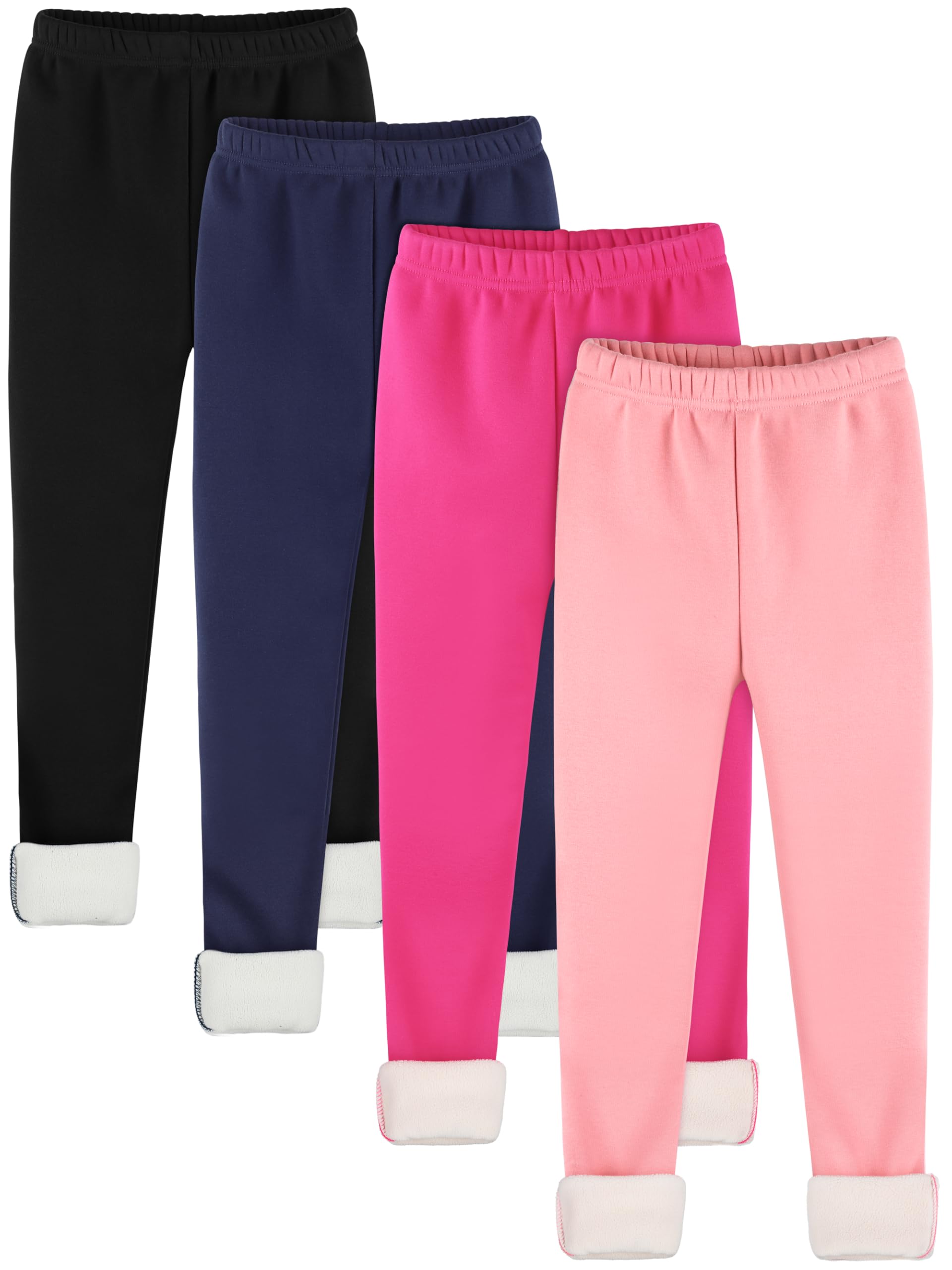 Girls Fleece Lined Leggings Set
