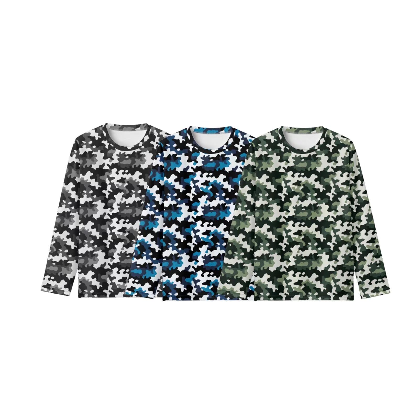 Boys Camouflage Long Sleeve Tee Set