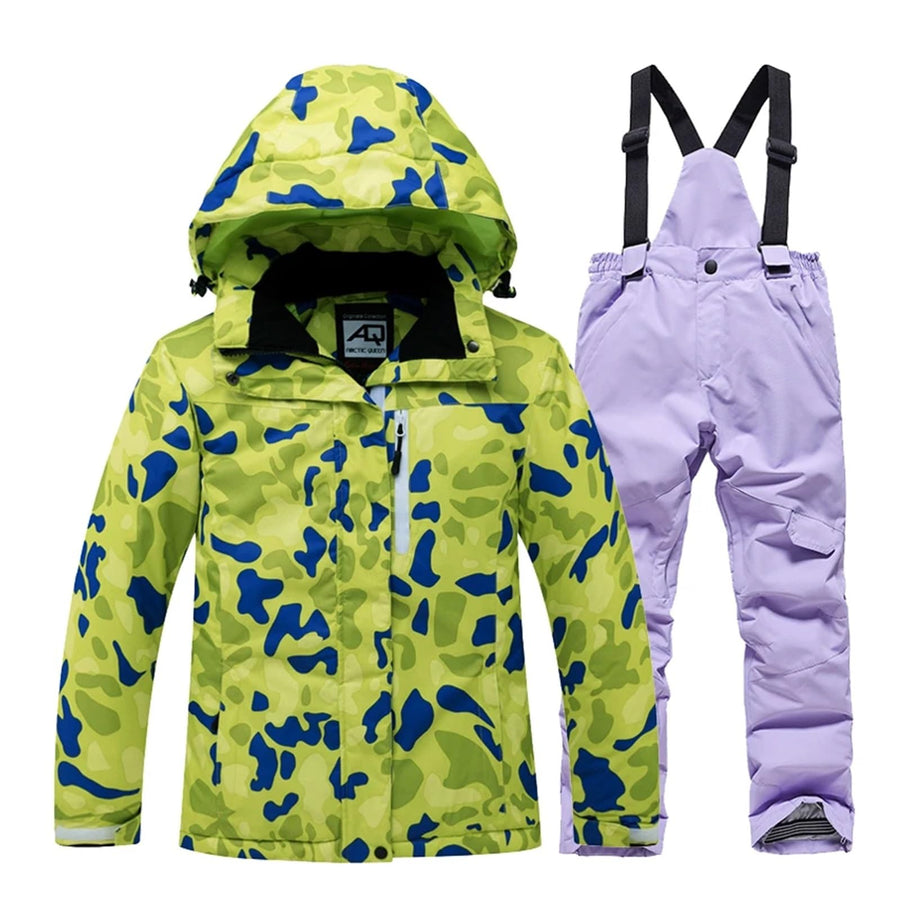 Kids Waterproof Ski Suit Set