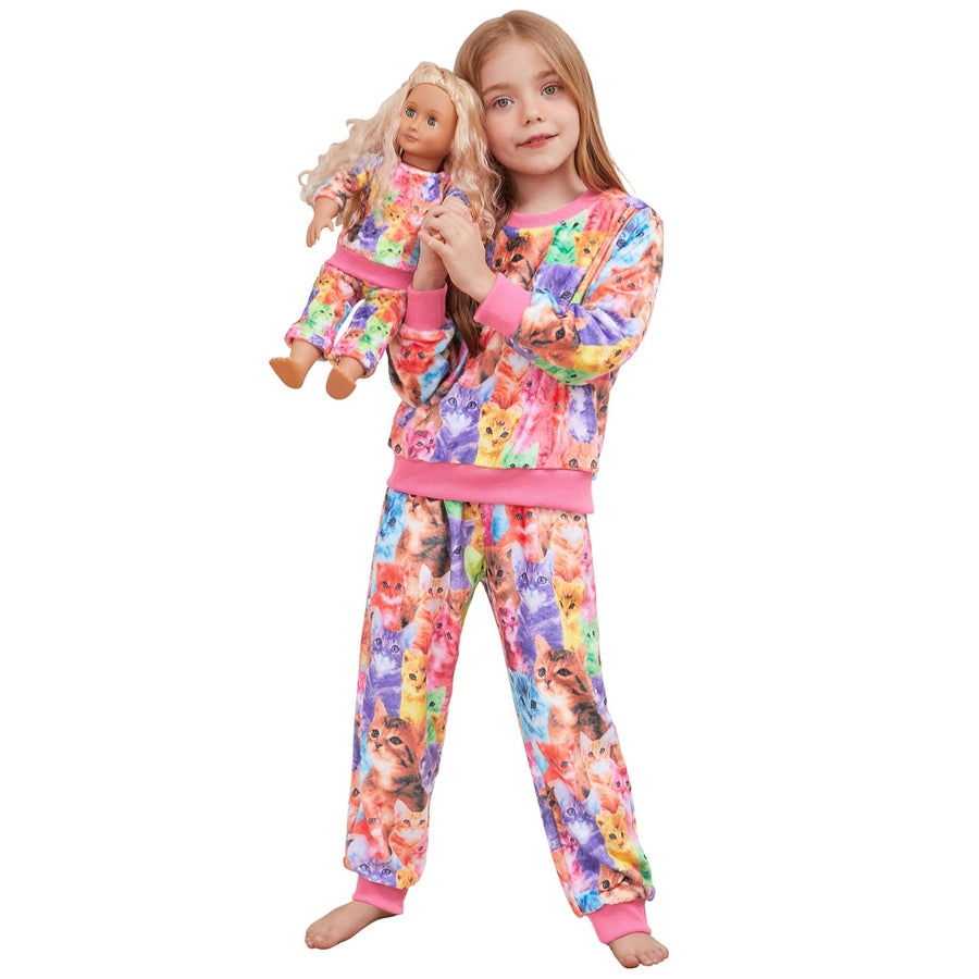 Girls Fleece Pajama Set
