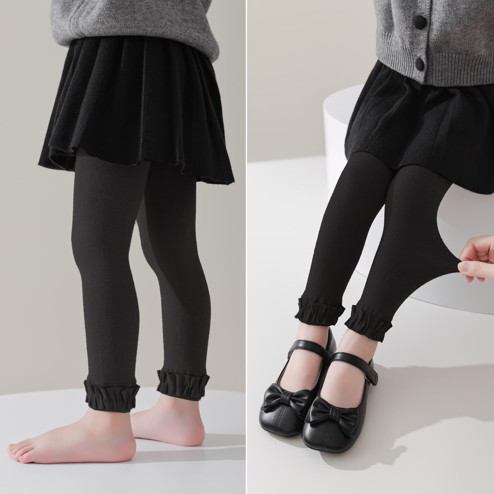 Baby Ruffle Cotton Leggings Set