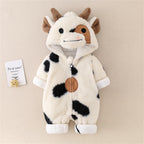 Baby Plush Hooded Romper