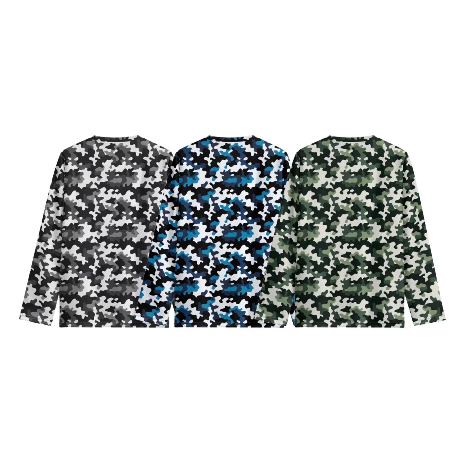 Boys Camouflage Long Sleeve Tee Set