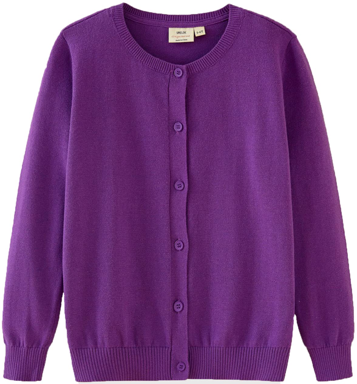 Girls Cotton Knit Cardigan