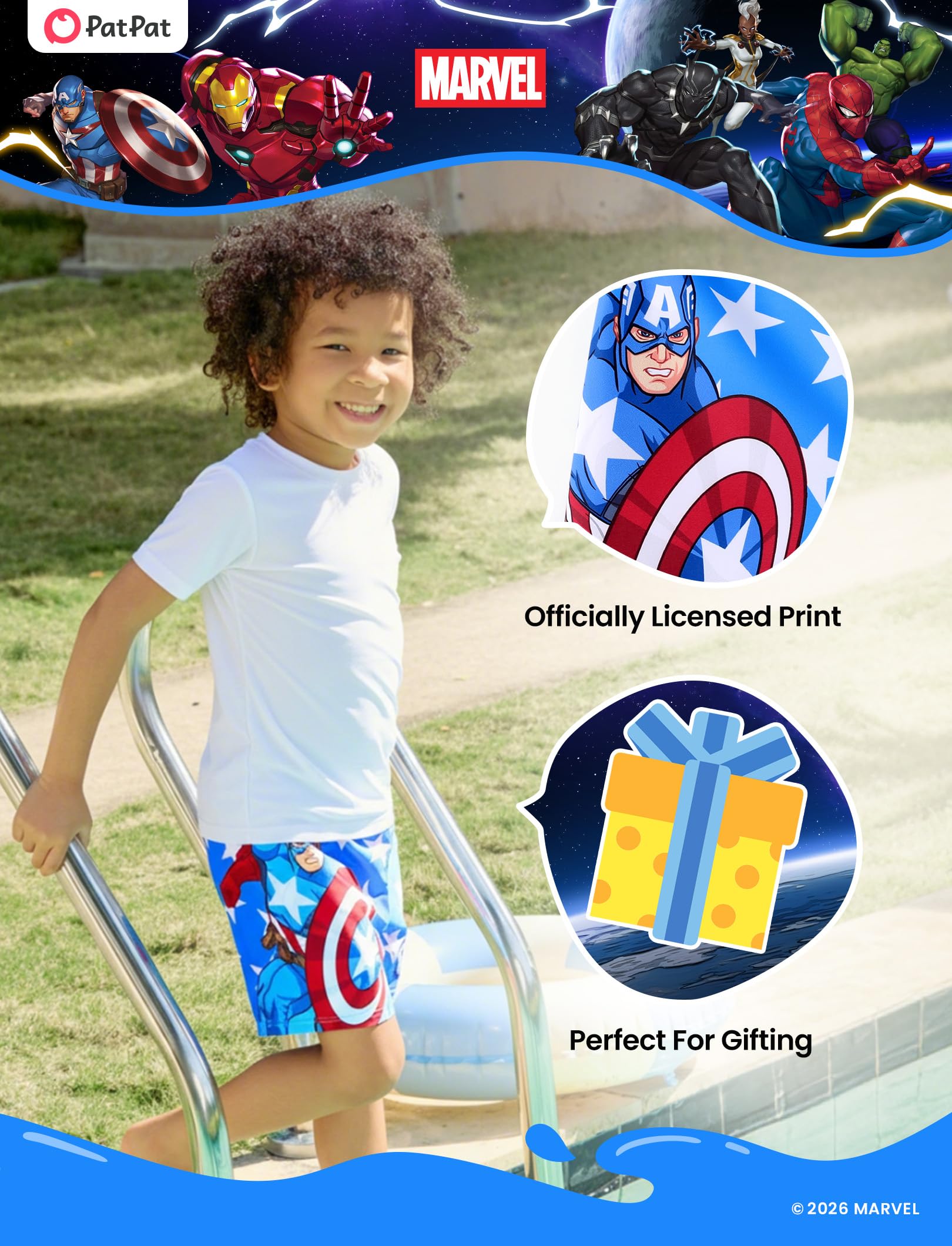 Boys Rash Guard Swim Set