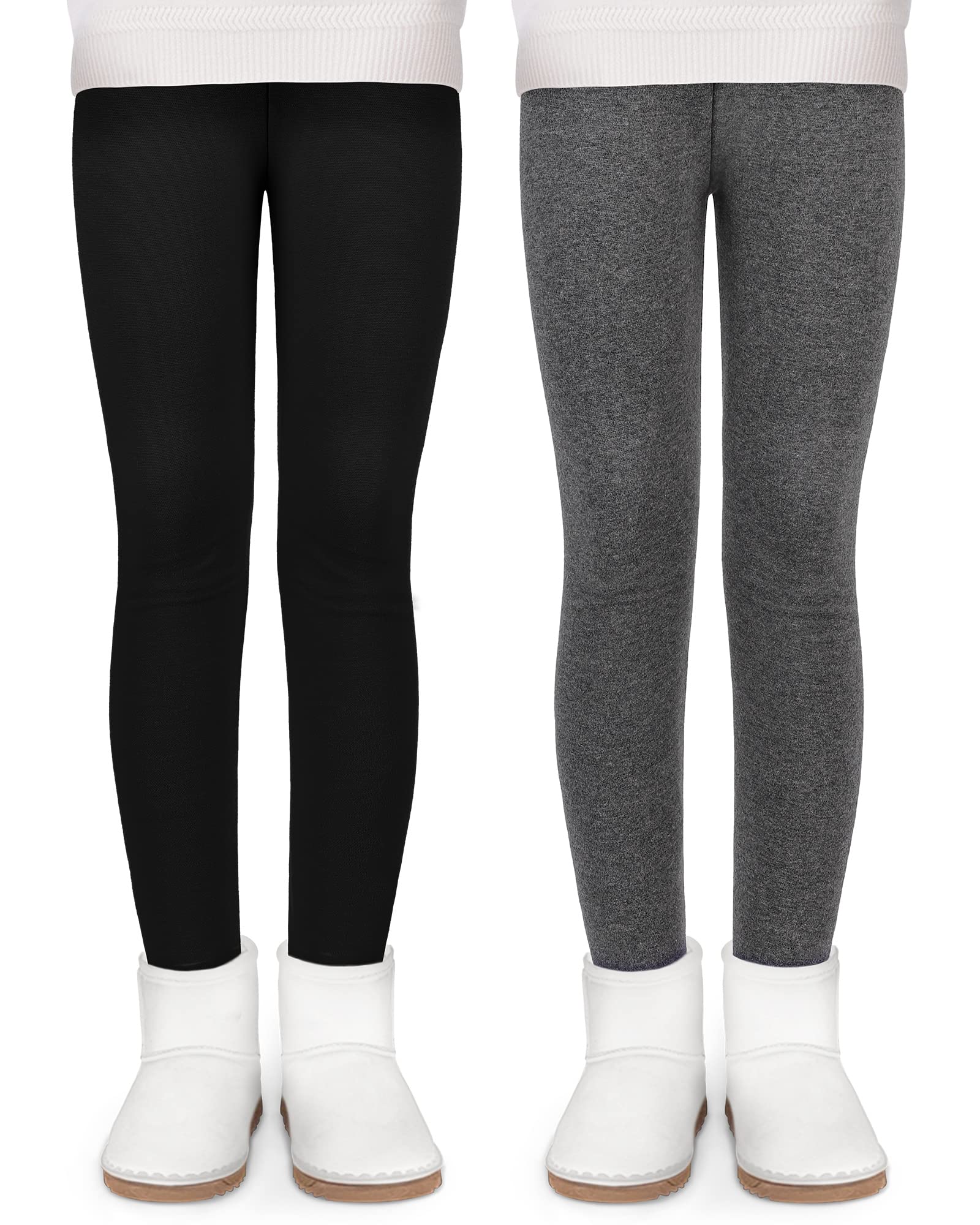 Girls Fleece Lined Leggings Set