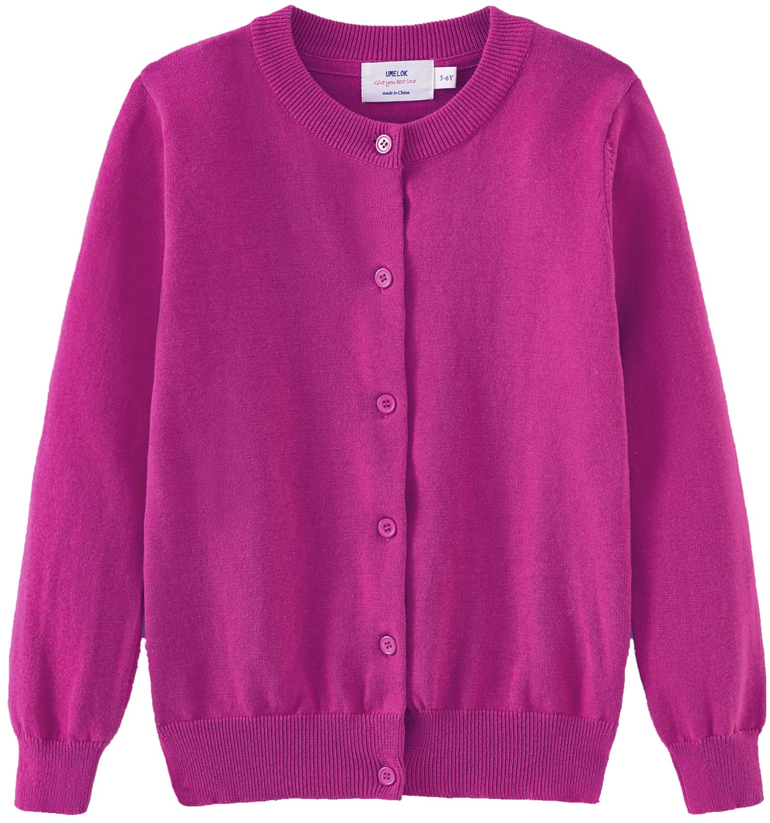 Girls Cotton Knit Cardigan