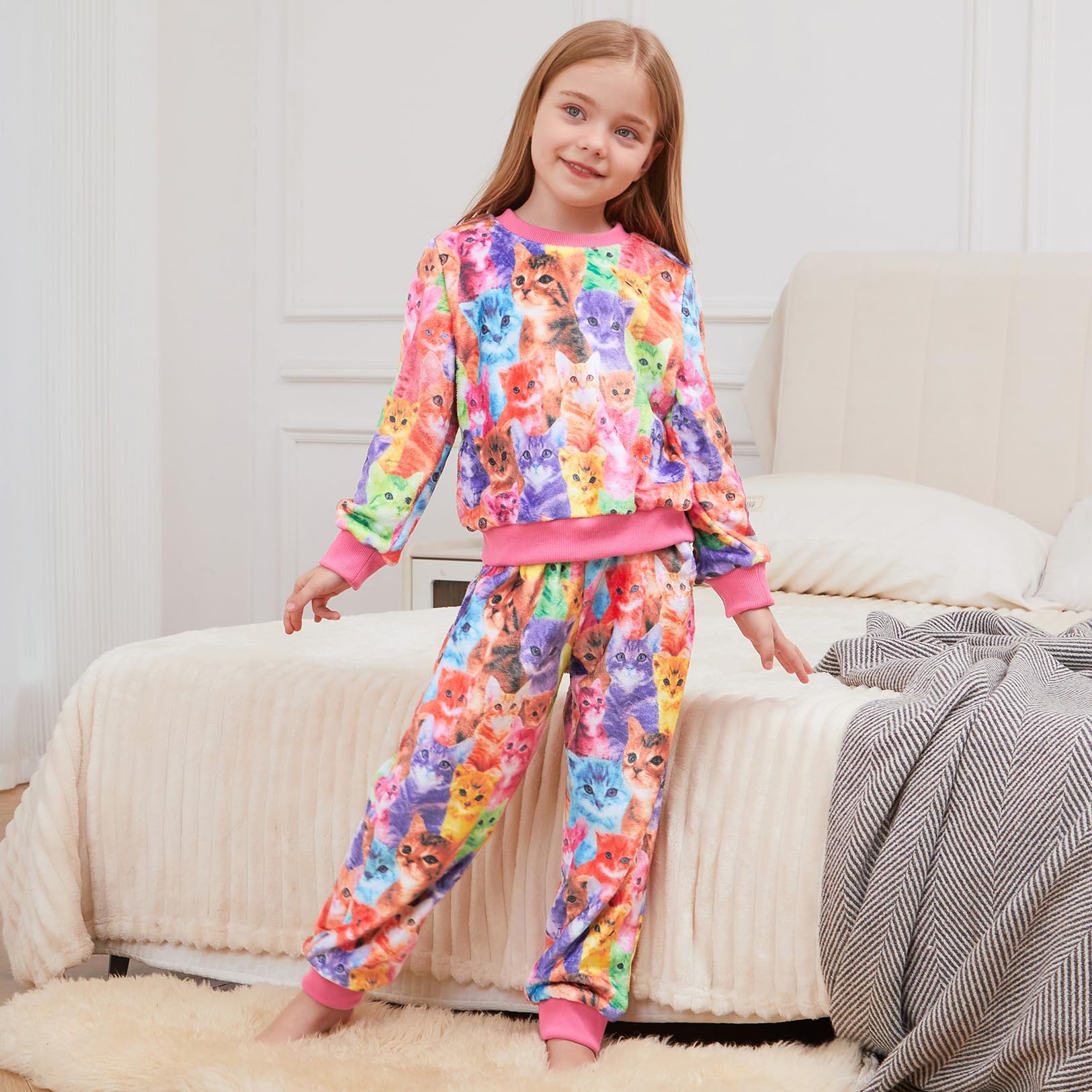 Girls Fleece Pajama Set