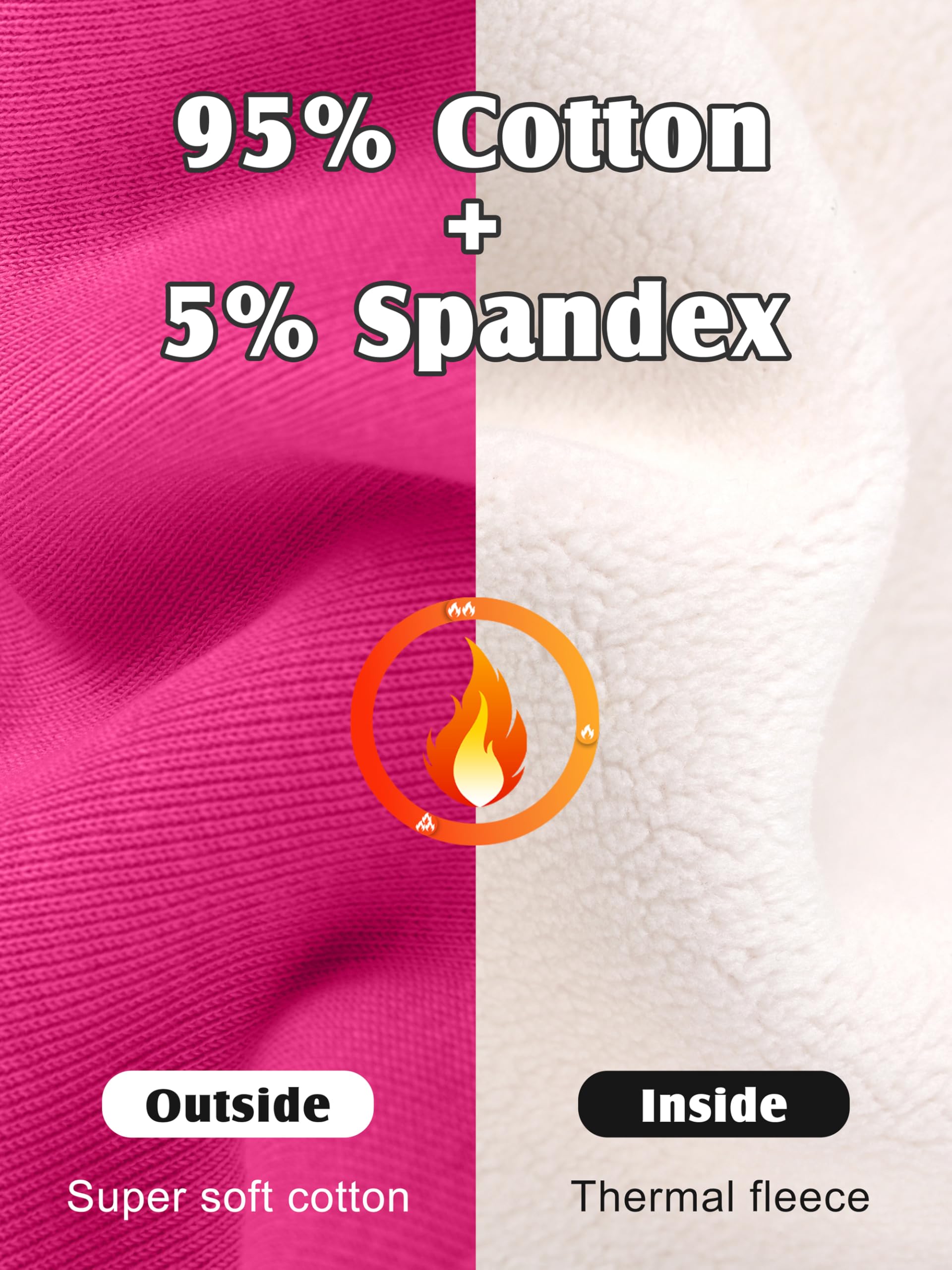 Girls Fleece Lined Leggings Set