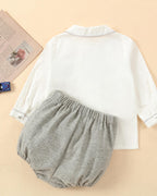 Toddler Boy Smocked Outfit Set