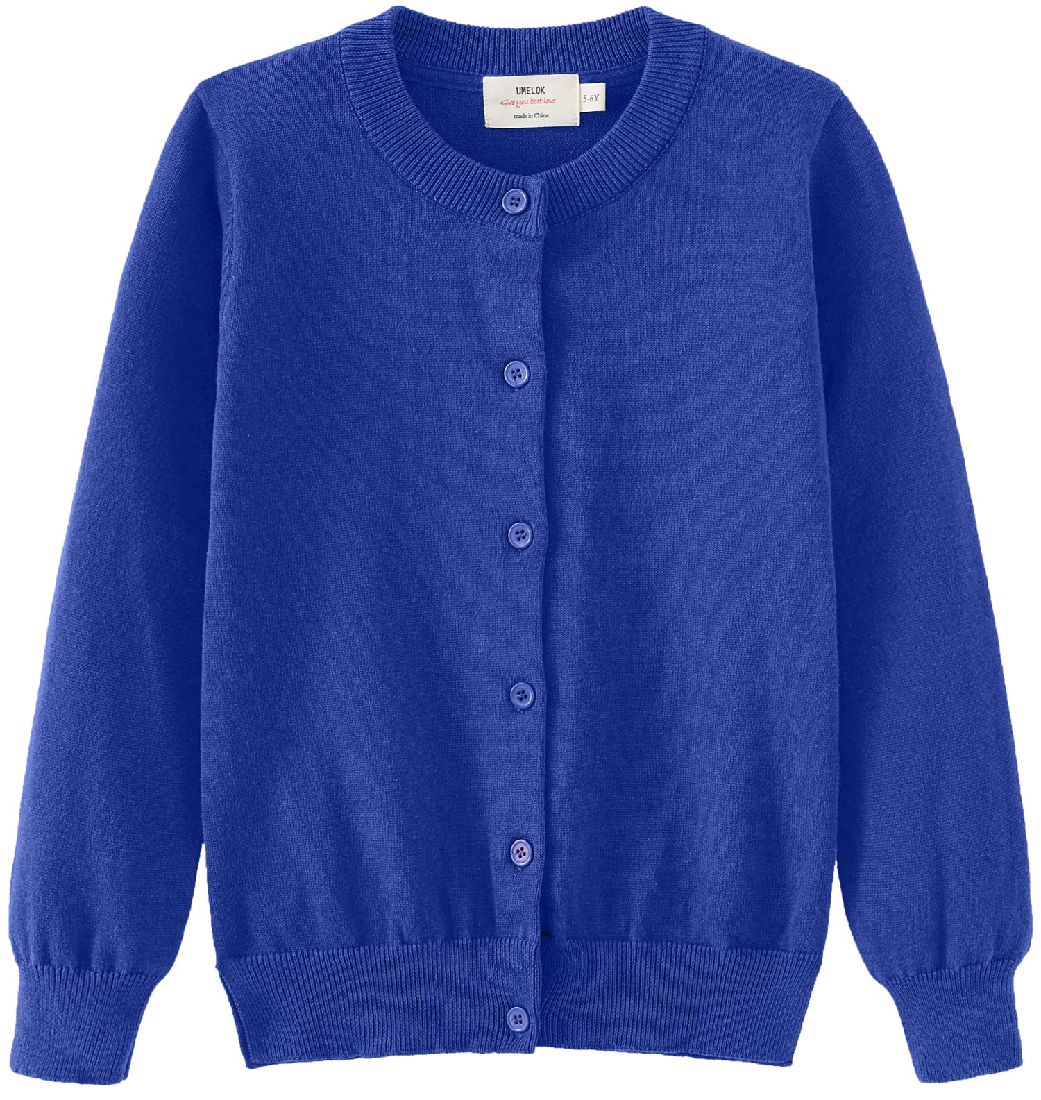 Girls Cotton Knit Cardigan