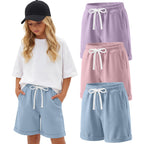 Girls Cotton Bermuda Shorts Set