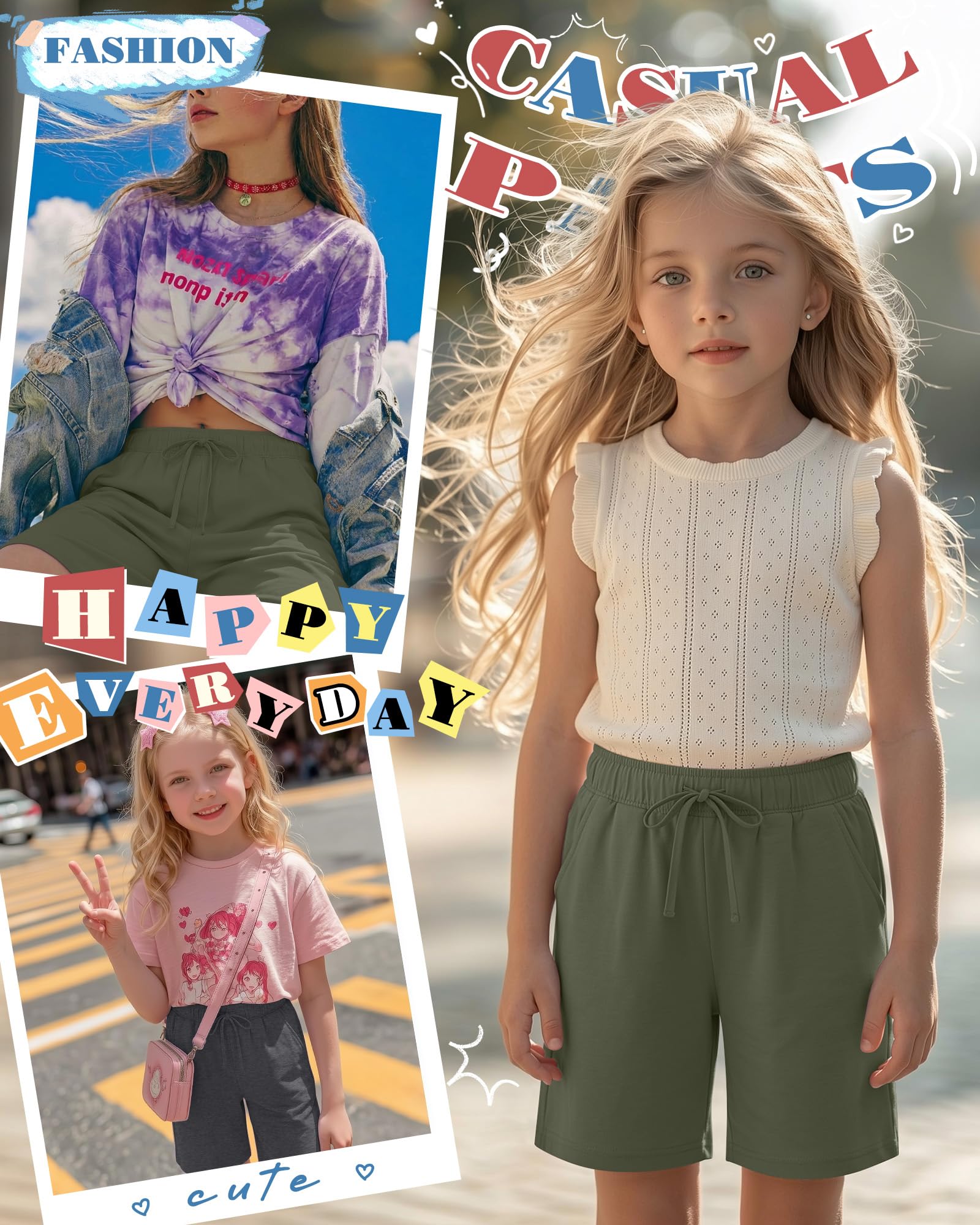 Girls Bermuda Shorts Set