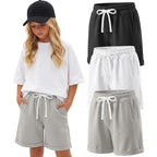 Girls Cotton Bermuda Shorts Set