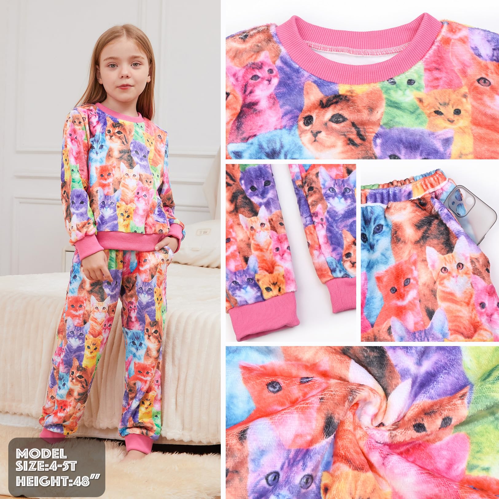 Girls Fleece Pajama Set
