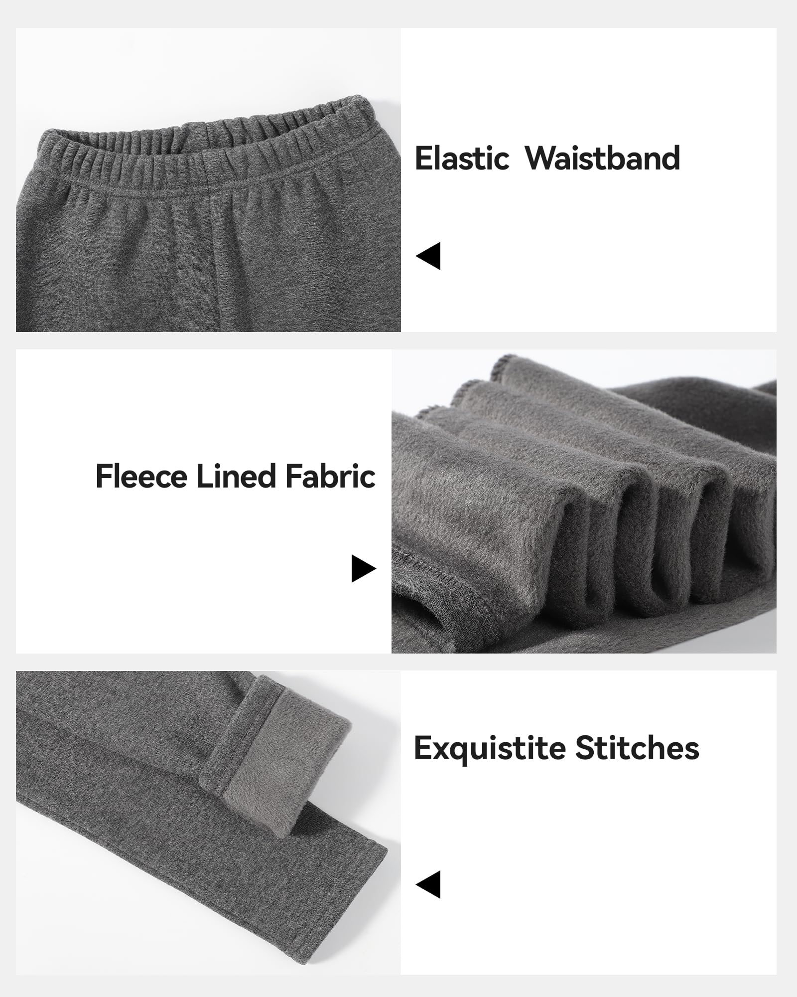 Girls Fleece Lined Leggings Set