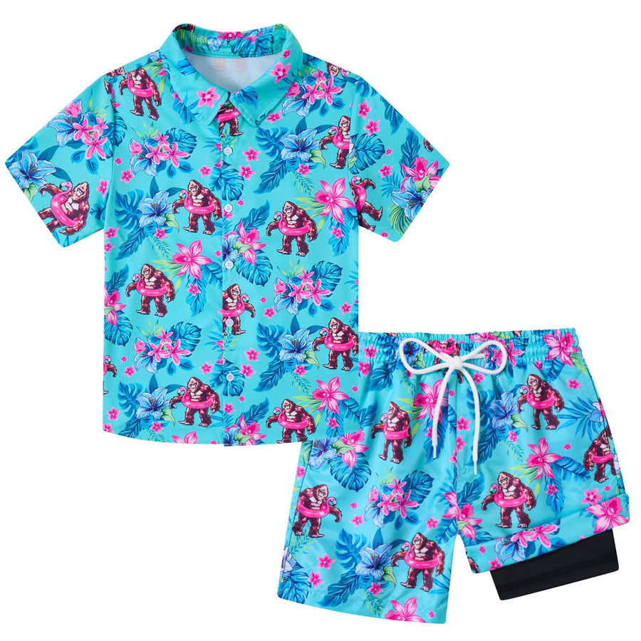 Boys Tropical Short Set