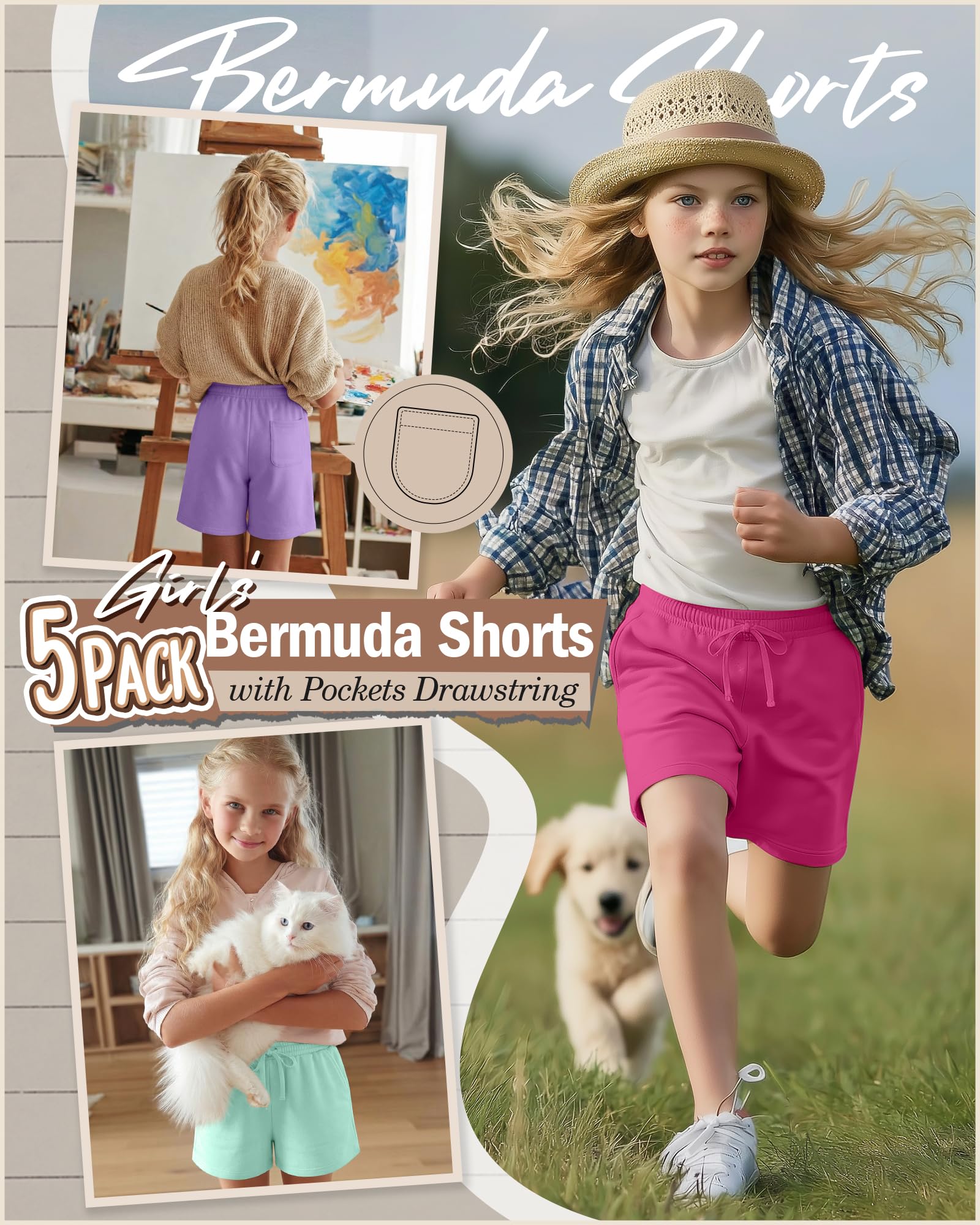 Girls Bermuda Shorts Set